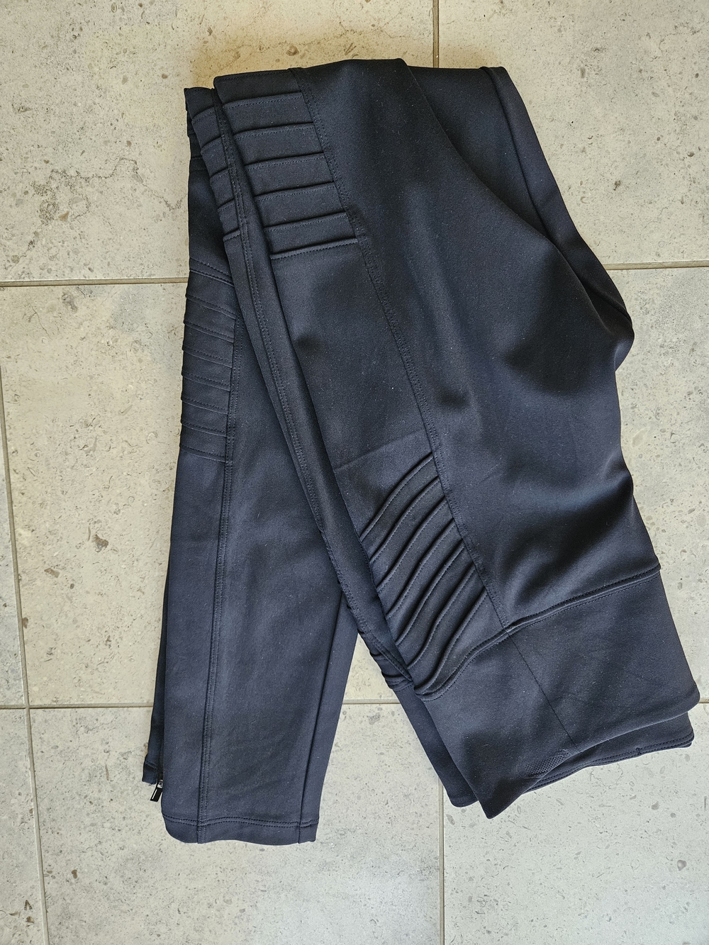 ATHLETA Delancey Moto Tight Black Medium TALL MT Ankle Zip - Picture 6 of 11